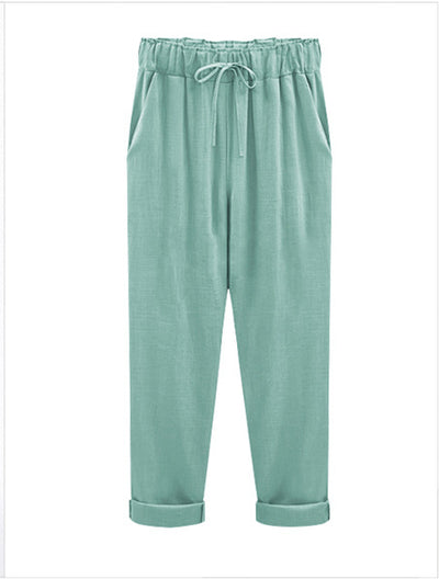 Pantalones de Lino Sueltos y Ligeros para Mujer - Image 6