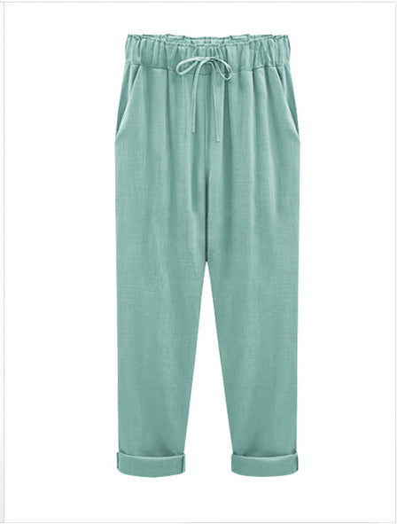 Pantalones de Lino Sueltos y Ligeros para Mujer - Image 6