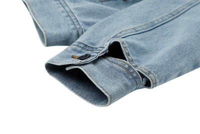 Chaqueta de Mezclilla Corta con Solapa Oversized para Mujer - Image 2