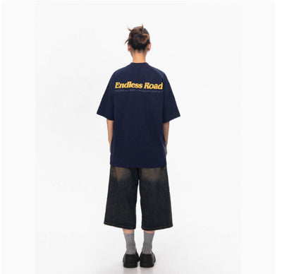 Camiseta de Algodón Estampada Estilo Americano para Mujer - Image 5