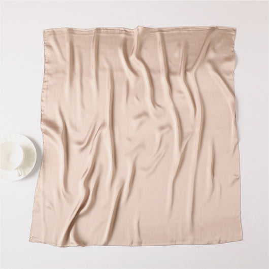 Pañuelo de Seda Liso con Amarre para Cabello - Image 41