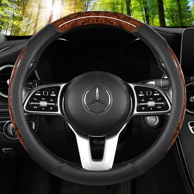 Funda de Volante de Cuero Premium Cristal Año Nuevo - Image 3