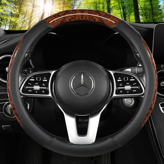 Funda de Volante de Cuero Premium Cristal Año Nuevo - Image 3