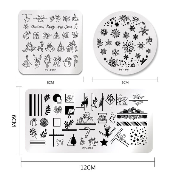 Plantilla de Estampado para Uñas - Kit Profesional de Transferencia
