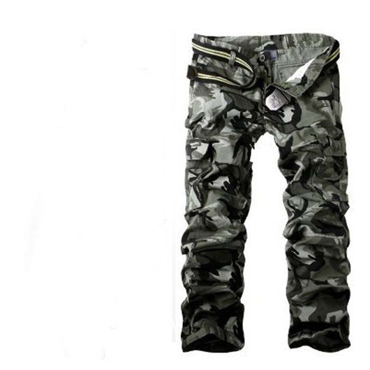 Pantalones Tácticos de Camuflaje con Múltiples Bolsillos para Hombre - Image 9
