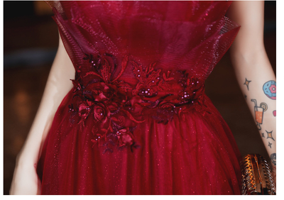 Vestido de Noche con Tirantes Ajustables para Compromisos - Image 8