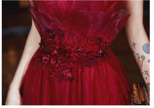 Vestido de Noche con Tirantes Ajustables para Compromisos - Image 8