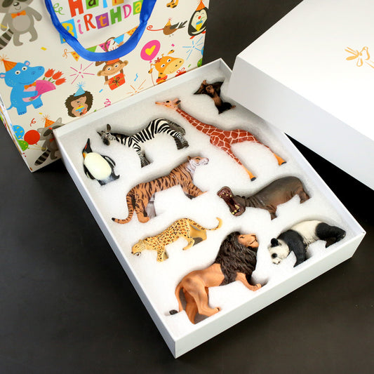 Set de Figuras de Animales Realistas en Caja de Regalo