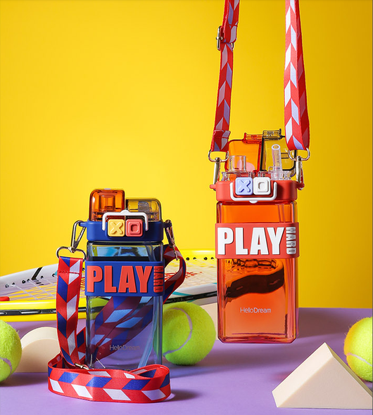 Vaso Infantil Cuadrado con Popote de Plástico Reutilizable - Image 8