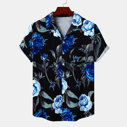 Camisa Casual de Playa para Hombre - Manga Corta Estilo Vacaciones - Image 13