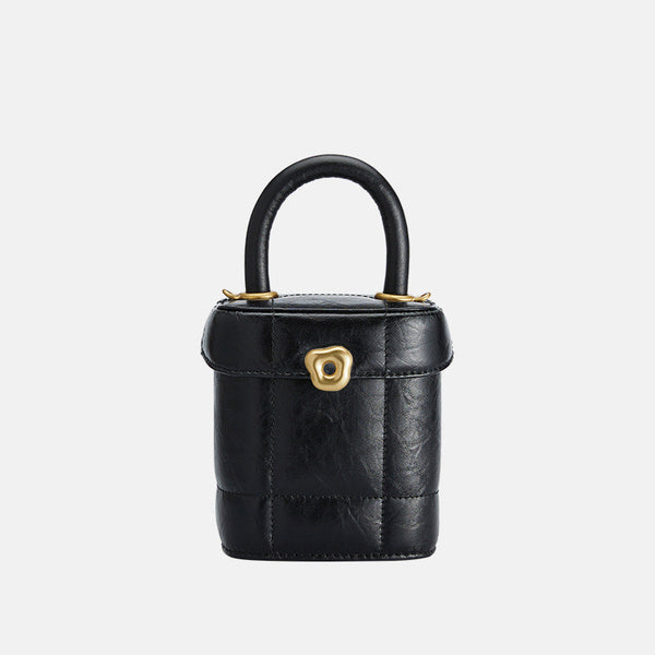 Bolsa Portátil Tipo Cubo con Diseño de Cierre Chocolate - Image 6