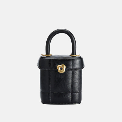 Bolsa Portátil Tipo Cubo con Diseño de Cierre Chocolate - Image 6