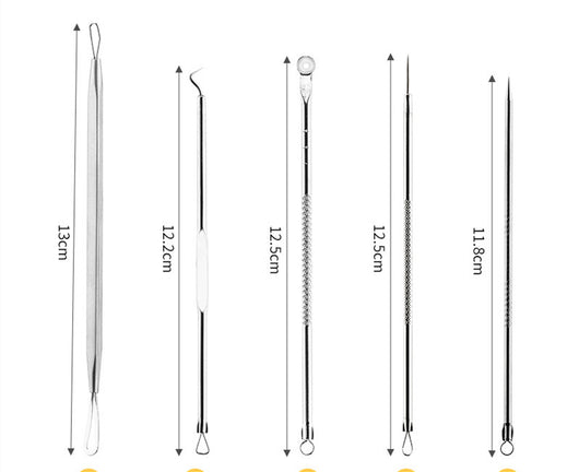 Set de Agujas de Acero Inoxidable para Eliminar Puntos Negros y Acné - Image 8