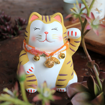 Gato de la Suerte Japonés - Decoración Cerámica Maneki-neko para el Hogar - Image 9