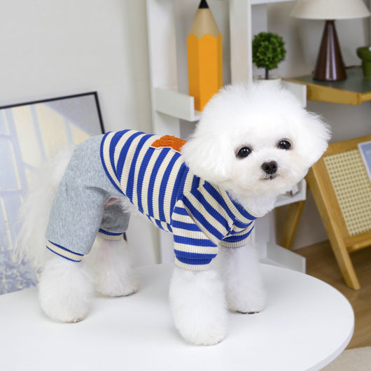 Sudadera Casual para Perro con Diseño de Rayas - Conjunto Completo - Image 16