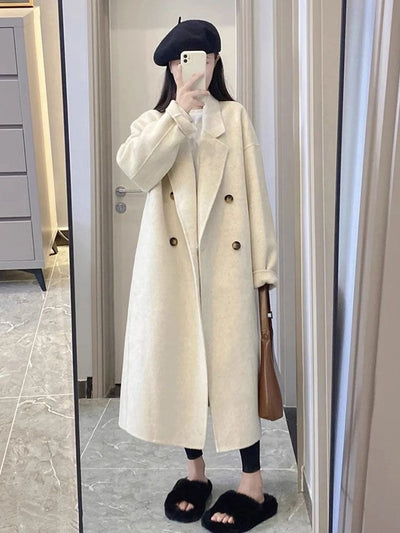 Abrigo de Lana Premium Talla Pequeña para Mujer - Image 17