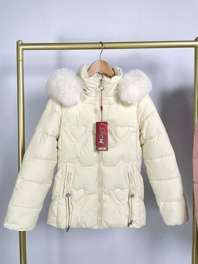 Chaqueta Cálida con Cuello de Pelaje para Mujer - Image 10