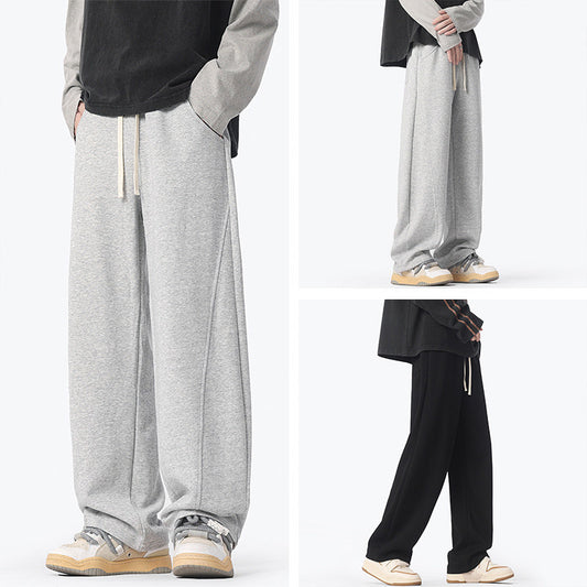Pantalones Casuales Holgados de Pierna Recta para Hombre
