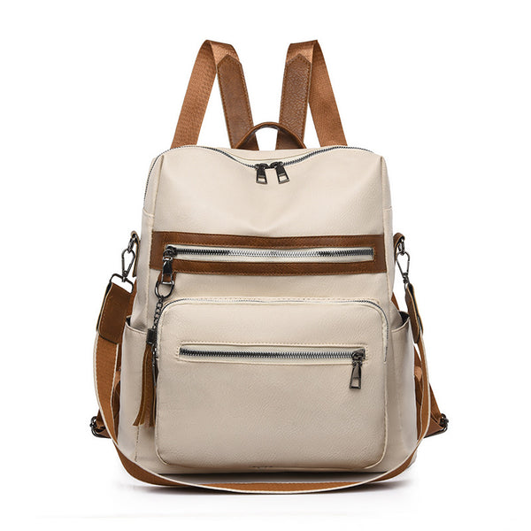 Mochila Casual de PU para Mujer - Gran Capacidad y Estilo Moderno