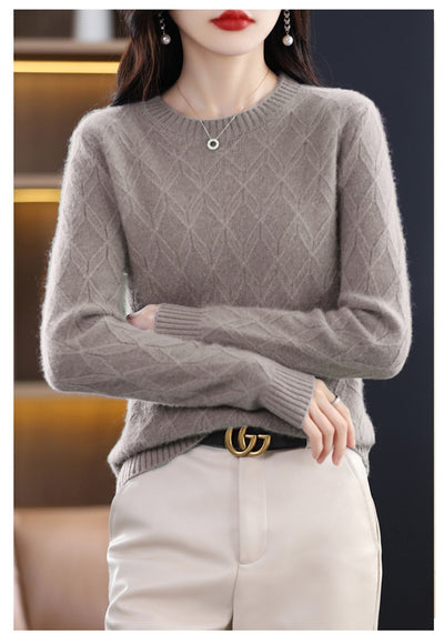 Suéter Jacquard Grueso para Mujer - Abrigo Cálido Otoño Invierno - Image 17