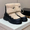 Botas de Invierno de Piel para Mujer - Estilo Europeo y Americano