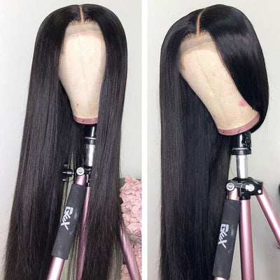 Peluca de Cabello Liso Largo Medio para Mujeres - Image 5