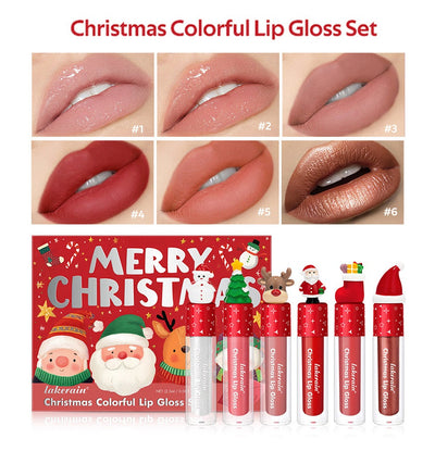 Set de 6 Labiales Mate Velvet Rojo Navidad - Regalo Perfecto - Image 9