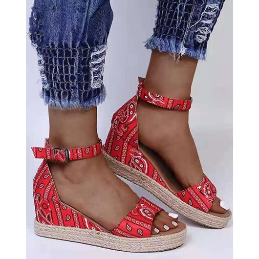 Sandalias Femeninas con Cuerda de Cáñamo y Flor de Anacardo - Image 2