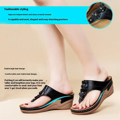 Pantuflas Tipo Chanclas con Plataforma Gruesa y Tacón Alto Antideslizantes - Image 19