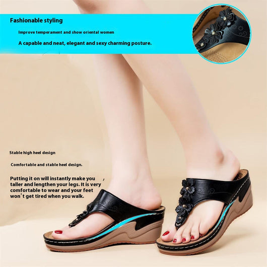 Pantuflas Tipo Chanclas con Plataforma Gruesa y Tacón Alto Antideslizantes - Image 19