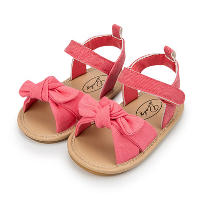 Sandalias de Verano para Bebé con Moño y Suela de Goma - Image 4