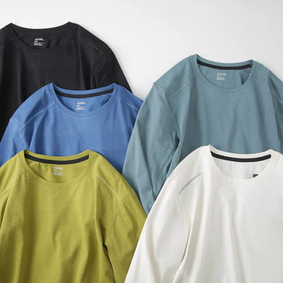Camiseta Deportiva Manga Larga Transpirable de Secado Rápido - Image 25