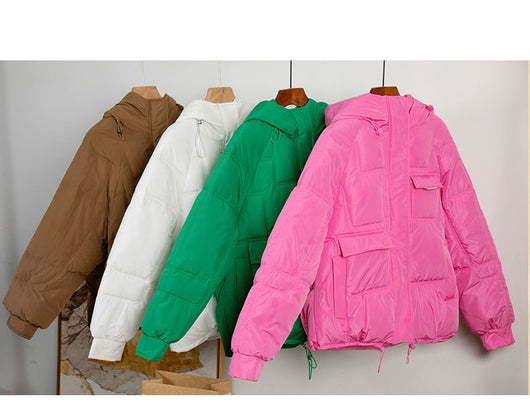 Chaqueta Holgada de Algodón en Colores Pastel para Mujer - Image 17