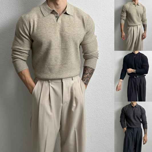 Suéter Ejecutivo Slim Fit Estilo Británico para Hombre
