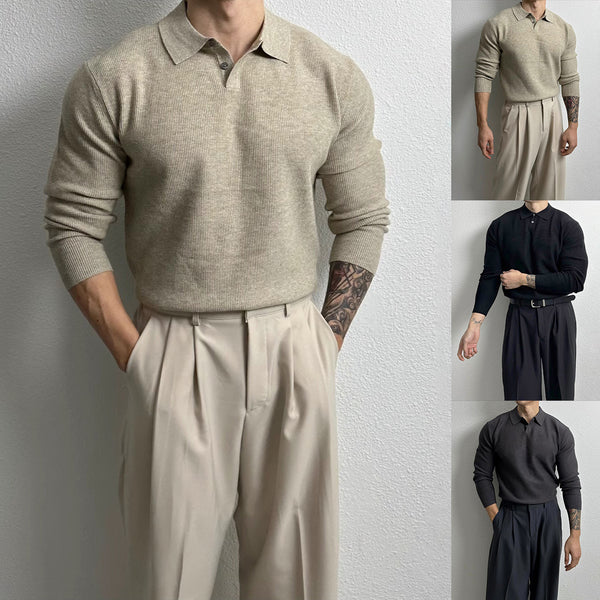 Suéter Ejecutivo Slim Fit Estilo Británico para Hombre