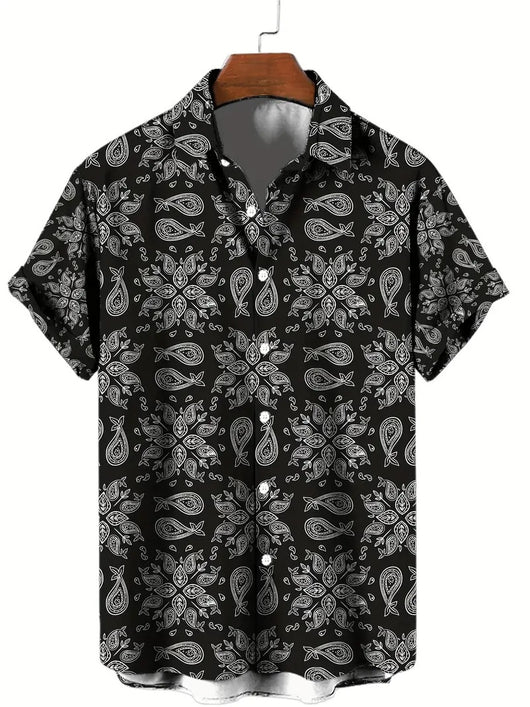 Playera Manga Corta Impresa en 3D para Hombre Verano - Image 8