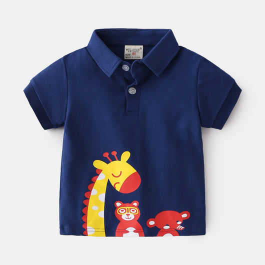 Camiseta Infantil Casual con Adorables Personajes Animados - Image 3