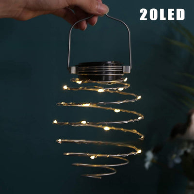 Lámpara Solar Espiral Piña LED para Jardín y Patio - Image 8