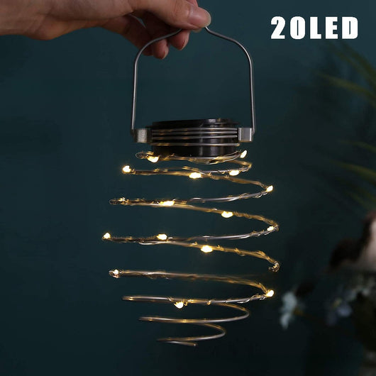 Lámpara Solar Espiral Piña LED para Jardín y Patio - Image 8