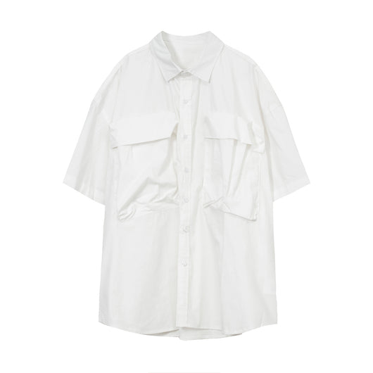 Camisa Holgada de Verano para Hombre - Estilo Retro Workwear Relajado