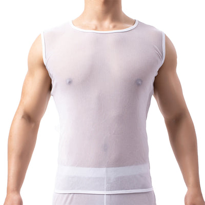 Chaleco Transparente de Malla Ice Silk para Hombre - Image 11