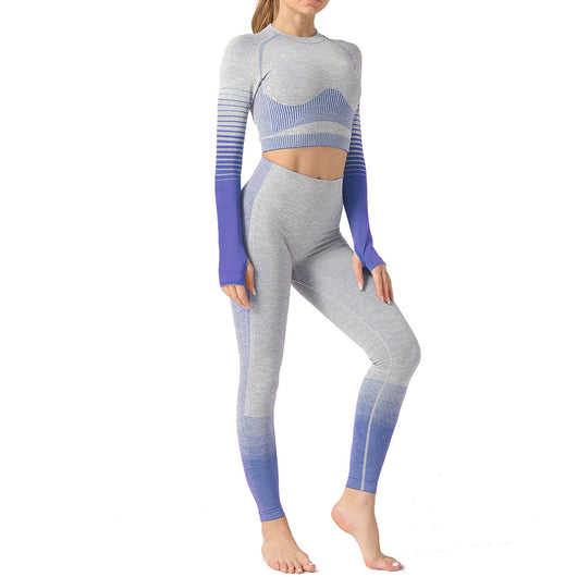 Conjunto de Yoga sin Costuras Europeo y Americano - Image 32