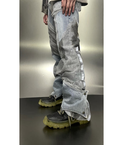 Pantalones Vaqueros Pareja Camuflaje Desértico con Efecto Desgastado - Image 7