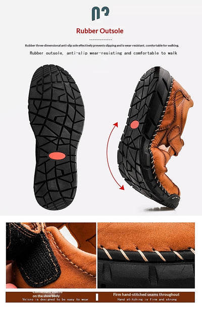 Sandalias Grandes para Hombre con Velcro y Detalles Cosidos - Image 15
