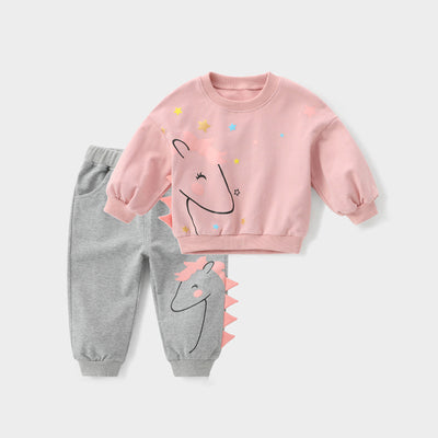 Conjunto de Dos Piezas Estampado para Bebé Niño y Niña con Manga Larga - Image 2