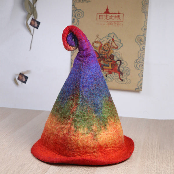 Sombrero de Lana Fieltro Mago Elfo Cómico - Invierno y Otoño