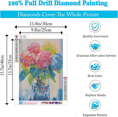 Kit de Arte Diamante Flor Hortensia Fashion - Image 4