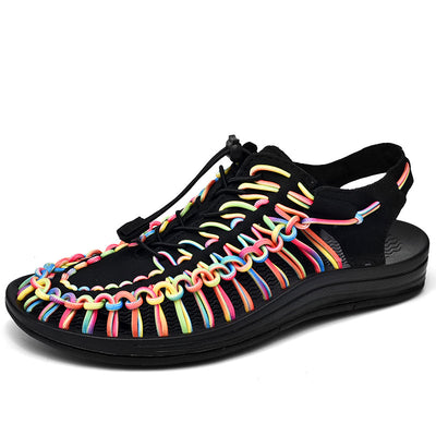 Sandalias Romanas Tejidas con Cordón Ajustable para Hombre y Mujer - Image 16