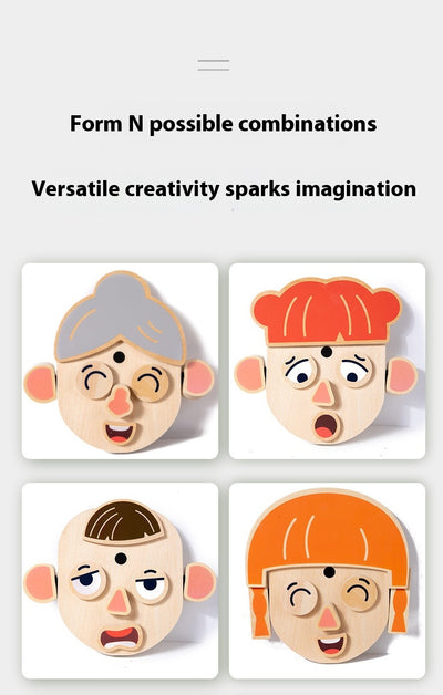 Cubo de Cambio de Caras - Bloques de Construcción Puzzle para Niños - Image 13