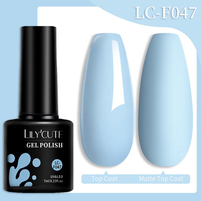 Set de Pegamento para Uñas con Brillo de Color Sólido - Image 82